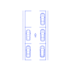 Layouts Parking Parallel Parking Spaces Craft Design Svg File, Free Vectors File